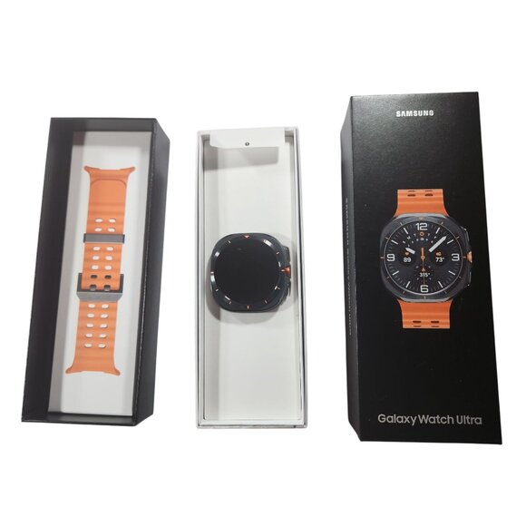 Samsung Galaxy Watch Ultra Smartwatch W/ Orange Band & Charger new open box - Picture 2 of 9